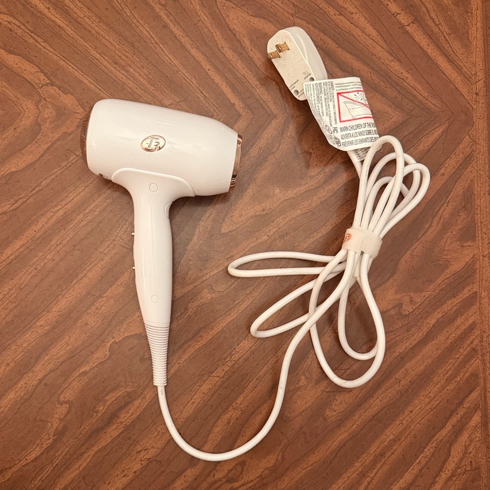 T3 Fit Compact White Hair Dryer